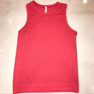 Pink Lulu Lemon workout tank